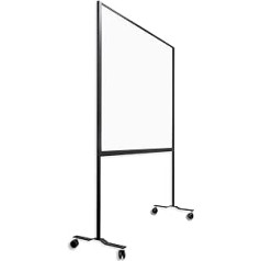 eurokraft | pro | Mobiles Whiteboard WORKBOARD | Štāls | emailliert | BxH 1500 x 1200 mm