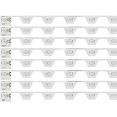 ZockZ 8PCS LED-Hintergrundbeleuchtungsstreifen 6 lampa par 50 kvotām; D50A620U L50E580A-VD L50E5800A-UD Lichtleiste TMT-50E5800-8X6-3030C 4C-LB5006-YH2 (Krāsa: 5 komplekti)