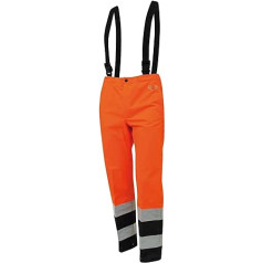 SIGGI WORKWEAR Unisex divu toņu augstas redzamības bikšu pārvalki Überhose zweifarbig, oranža, XXL