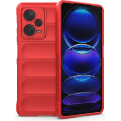 Гибкий чехол для Xiaomi Redmi Note 12 Pro+ Magic Shield Case, красный