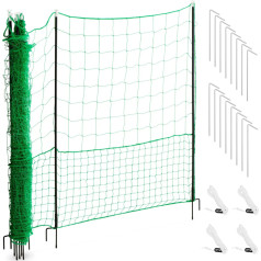 Tīkla aploka audzēšanas žogs mājputnu vistām 1,25 x 15 m