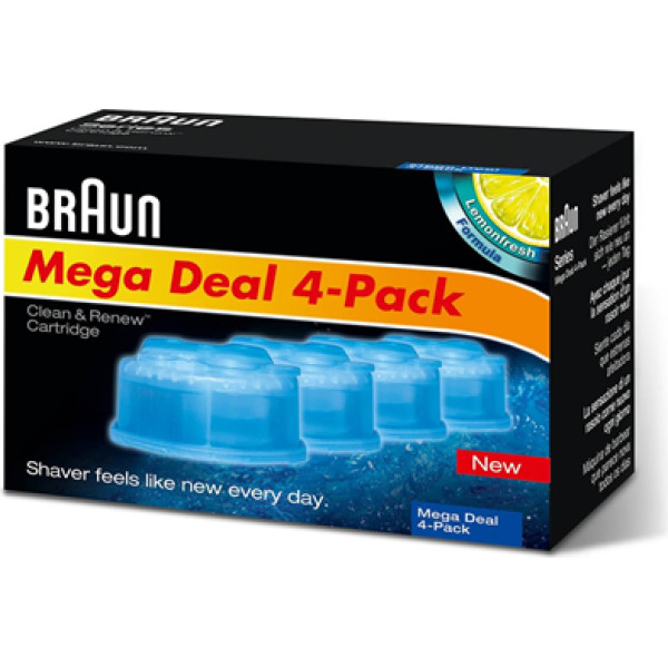 Braun Replaceable Cartridges with Cleaning Liquid Shavers