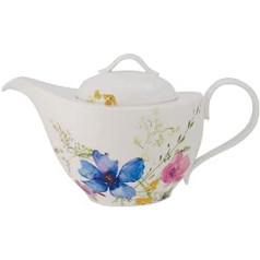 Villeroy & Boch – Mariefleur Basic Teekanne 1,2 litri, spülmaschinenfest, Premium Porzellan