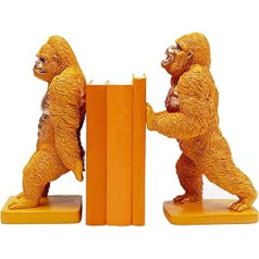 Kare Gorilla Design Bookend (2 komplektā) 29 x 18 x 15 cm oranžs