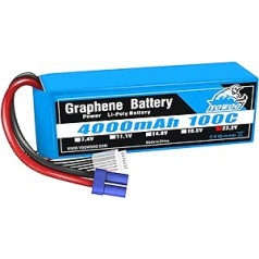 Yowoo 6S Lipo akumulators 4000 mAh 22,2 V 100C ar EC5 spraudņa grafēna akumulatoru dronu sacīkstēm 70 mm 80 mm 90 mm EDF RC kvadrokopters helikopters automašīnu kravas laivu hobijs