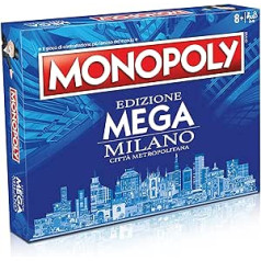 Winning Moves, Monopoly Edition Mega City Milan Metropol. 2-6 spēlētāji