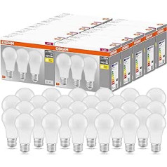 OSRAM LED Base Classic A, spuldzes formā ar E27 ligzdu, nav regulējams, aizstāj 100 vati, matēts, silti balts - 2700 kelvini, 10 x 3 iepakojums