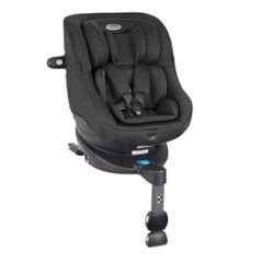 Graco Turn2Me™ i-Size R129, 360° Rotating Reboarder with ISOFIX, Car Seat for Children from 0-4 Years (40-105 cm), 5-Point Harness and Reclining Position, Black, Midnight