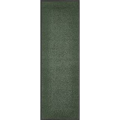 andiamo Verdi durų kilimėlis – nešvarumų surinkimo kilimėlis įėjimo į namus – idealiai tinka kaip durų kilimėlis viduje arba kaip kilimėlis dengtoje lauko zonoje – Durų grandiklis priekinėms durims 60 x 180 cm Tamsiai žalia 2