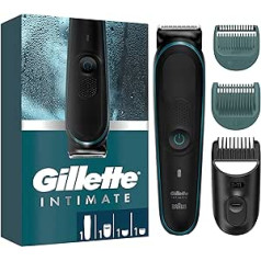 Мужской триммер для интимной гигиены Gillette SkinFirst i5 с острыми лезвиями на весь срок службы, водонепроницаемый, беспроводной, для влажного и с