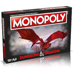 Laimėjimo judesiai, požemiai ir drakonai Monopolio stalo žaidimas Itališkas leidimas