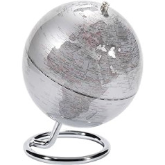emform Mini-Globus, Galilei Silver, Metall & Kunststoff, 130 x 170 мм