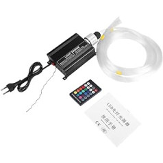 16 W RGBW LED Plastic Fibre Optic Ceiling Decoration Kit Light Engine with Cables, Remote Control (EU Regulations)