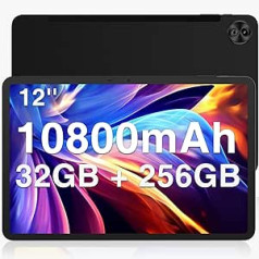 DOOGEE T20 Ultra Tablet 12 collu Android 13 planšetdators, 32 GB + 256 GB ROM/2 TB TF Helio G99 astoņkodolu spēļu planšetdators, 10800 mAh, 2,4 K displejs, 16 MP + 8 MP Labi SIM planšetdators 4G/LTE //5eGPS1 WiFi/WGMS