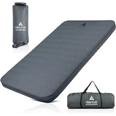 HIKENTURE Extra Thick Self-Inflating Sleeping Mat, Comfort Plus Camping Mattress with Pump Bag, Inflatable Foam Insulated Camping