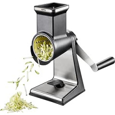 Gefu GE19080 Transforma Grater Drum Stainless Steel 28 x 13.6 x 28.1 cm