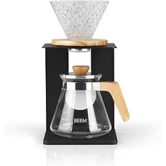 BEEM POUR OVER Набор кофеварок для 4 блюд | Инкл. Ручной стеклянный фильтр и Glaskanne с Deckel | Для ручной работы Kaffeebrühkunst в традиционном искусстве | Эдлс 