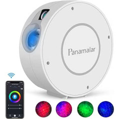 Panamalar Smart Starry Sky projektors, WiFi LED projektors, Galaxy Starlight, bērnu nakts gaisma ar taimeri/balss vadību, izmantojot Alexa un Google, Starry Sky LED lampa ballītei, bērni, dāvana