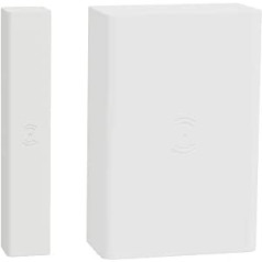 Schneider Electric CCT591012 Wiser viedās mājas logu durvju sensors atsevišķi vai izmantojot lietotni, aizsardzība pret ielaušanos, logu uzraudzība, izmantojot lietotni, savietojams ar Amazon Alexa un Google Home