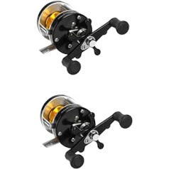 Toddmomy 2st Angelspule Schwarz Angelrolle für Trommeln Kapitänsbinde Fußball Flauschiger Fäustling Fishing Reel freilaufrolle Angeln Angelrollen klein Lager Weihai Lei Qianglun Kupplung