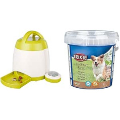 TRIXIE Bundle Intelligence Toy Dog Activity Strategy Game Memory Trainer 3.0, diametrs 20 × 24 cm – 32040 31806 Premio Trainer Snack jēra bumbiņas, 500 g (1 iepakojumā)