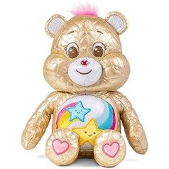 Care Bears Limited Edition stepēts lācītis Dare to Care, Jauka plīša rotaļlieta kolekcionēšanai, Mīļa rotaļlieta zēniem un meitenēm, Vidēja plīša rotaļlieta, Plīša plīša bērniem, Bērniem no 4 gadiem, Pamata