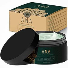 ANA Naturkosmetik organiskā sūnu ziede ar alveju, hialuronskābi, 5% Islandes sūnām, Q10, Algaktiv® un Ceramide III - Pretnovecošanās kopšana sejai - Dienas un nakts krēms - 100 ml - ANA