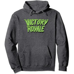 Fortnite Victory Royale Scary Font Pullover Hoodie