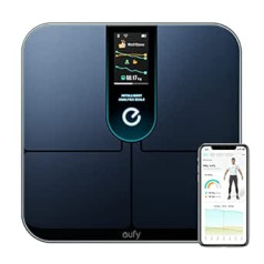 eufy by Anker WLAN Fitness Tracking Smart Scale P3, išmaniosios svarstyklės su analize, virtualus 3D kūno modelis, skaitmeninės kūno svarstyklės su 16 rodmenų, širdies ritmas, KMI, Bluetooth, su programa