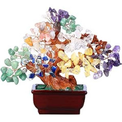 CrystalTears čakra kristāla koka Reiki dziedinošs kristāla dārgakmens Bonsai koks Feng Shui koka dekors mājas dekorēšanai Bagātība Laime 16cm-16,8cm