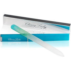 Classy Lady Beauty By Design ClassyLady Glass Nail Files Crystal Nail File for Natural Nails Nail File Board for Professional Nail Care with Case