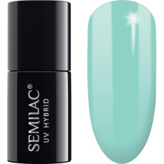 Semilac Emilac Gel Nail Polish Colour 022 Mint 7 ml Hybrid Coat UV LED Lamp Soak Off