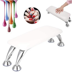 ‎Uxsiya Nail Art Hand Cushion Comfortable with Stainless Steel Support Removable Hand Rest Cushion for Beauty for Personal Use Durable for Nail Studio