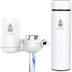 Purify - фильтр для воды для кухни и бутылки для воды, термоса, нержавеющей стали, с сенсорным LED экраном, интеллектуальным дисплеем температур