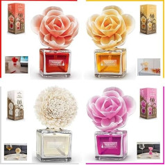 400 ml istabas smaržu smaržas Gaisa atsvaidzinātājs Aroma Room Freshener Flower Rose 4 x 100 ml Bloom-at-Home Plus Pencil Light Tribe (paraugu komplekts)