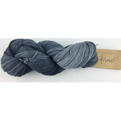 Manos Del Uruguay Silk Blend Fino 427 Mourning, 100 g, vilna ar zīdu adīšanai un tamborēšanai, Merino zīda maisījums, krāsots ar rokām, ar krāsu gradientu