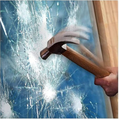 Logu plēve drošības un drošības logiem, caurspīdīgam stiklam, vispārējam mājsaimniecības stiklam (2MIL, 30inX16.4ft)