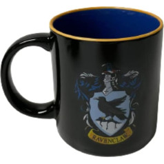 Harry Potter Hogwarts Crest Ceramic Cereal Bowl and Mug Breakfast Set Gift (Ravenclaw Mug)