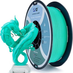 ZIRO matēts PLA filaments 1,75 mm, 1 kg 3D printeru filaments, augstas izturības PLA, izmēru precizitāte +/- 0,03 mm, zilā krāsā