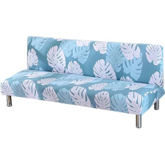 ele ELEOPTION Dīvāna pārvalks bez roku balstiem, moderns apdrukas dīvāna pārvalks 3 sēdvietām bez roku balstiem Stretch Couch Cover Bez roku dīvāna gultas pārvalks izvelkamam dīvānam bez roku balstiem, 180-210 cm