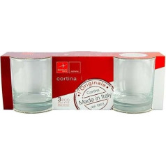 Bormioli Rocco 3 glāžu komplekts Cortina 25 cl ūdens glāžu komplekts CL.25 Bormili, 3 vienības 1