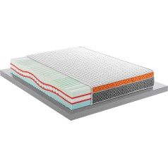 Mentor Ortopēdiskais matracis Memory Med Advanced Plasmatic Med 4D H26 Evo divguļamā gulta 160 x 190 DISP. Medical Puller 10 cm Memory Foam 11 zonu noņemams pārvalks