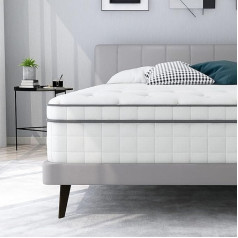Aotumm Ciort Mazs divvietīgs matracis, 120 cm iekšējais atsperu hibrīda matracis, miega, vidēji plīša matracis (120 x 190 x 27 cm)