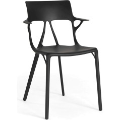 Kartell A.I. polipropilēna krēsls melns 55 x 59 x 94 cm 2 komplekti