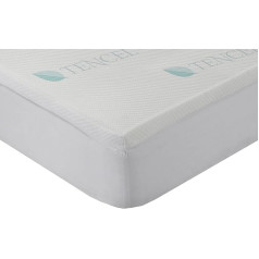 Classic Blanc - Virsma / viskoelastiska matrača virskārta Lyocell Comfort Plus Medium Strength Baja 90 x 190 cm Augstums 4 cm Gulta 90 cm