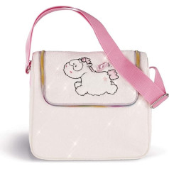 NICI 43263, 27 x 23 x 10 cm Vaikiškas krepšys vienaragiui kūdikiui Theofina, baltas/rožinis
