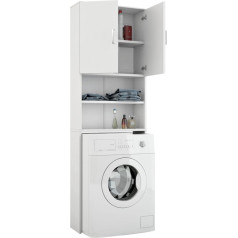 Magic Select Washing Machine Cupboard Top Shelf for Washing Machine or Toilet Tall Bathroom Cabinet Space Saving 4-Tier Storage Rack for Dryer