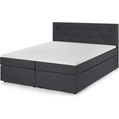 Traumnacht Box Spring gulta ar 7 zonu Pocket Sprung matraci un Comfort putu virskārtu, viegla montāža