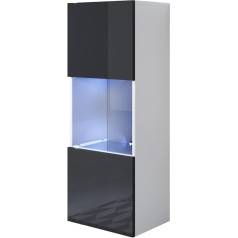 Mb Muebles Bonitos Luke Modelis V3 Luke Pakaramais skapis 40 x 126 cm Balts / Melns