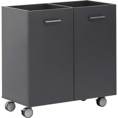 Möbelpartner Denver 147054 Serving Trolley, Anthracite, 80 x 81.5 x 41 cm (W x H x D)